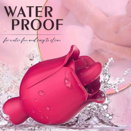 TongueCurve Rose — Mini G-Spot + Licking RealFeel Vibrator