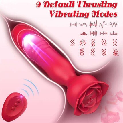 ThrustLink Rose — App-Controlled Thrusting Anal Vibrator