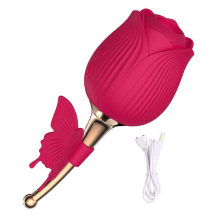Butterfly Bliss Rose — Dual-Wing External + Internal Pleasure