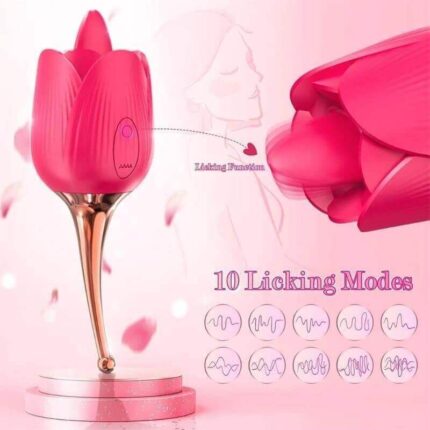 LuxeTongue Rose — Premium Licking & Vibration Duo