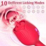 DoraPlus Rose — Licking Clit + G-Spot Silicone Dildo - Image 4