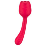 SuctionCurve Rose — Air Pulse + G-Spot Silicone Wand