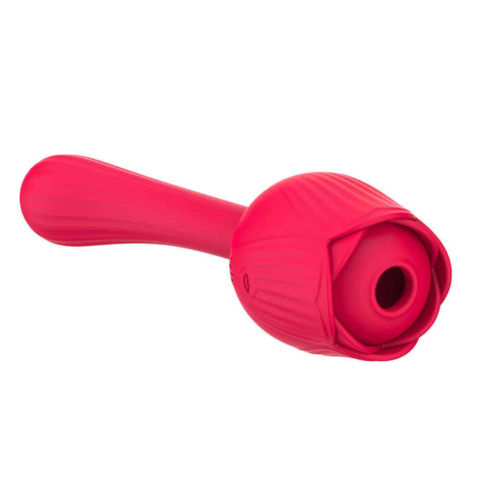 SuctionCurve Rose — Air Pulse + G-Spot Silicone Wand