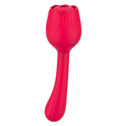 SuctionCurve Rose — Air Pulse + G-Spot Silicone Wand