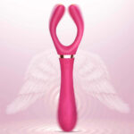 Elda Bend Rose — Posable Couple's Vibrator, Wine Red