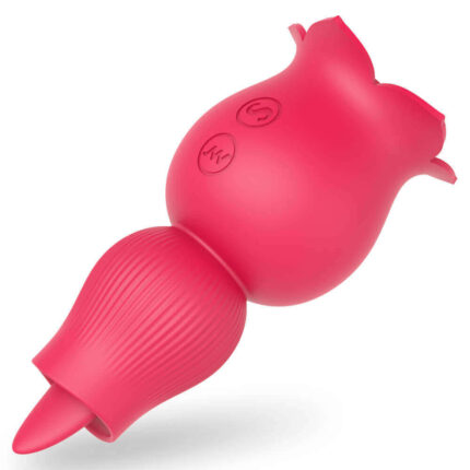 DuoWave Rose — 2-in-1 Vibration & Tongue Licking