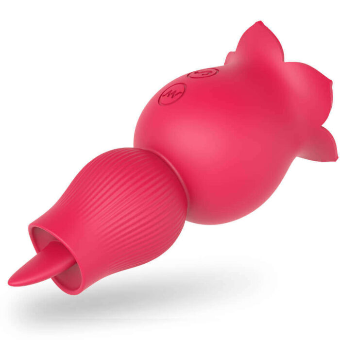 DuoWave Rose — 2-in-1 Vibration & Tongue Licking