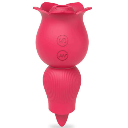 DuoWave Rose — 2-in-1 Vibration & Tongue Licking