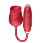 Lick & Thrust Rose — Tongue + G-Spot Dildo Duo