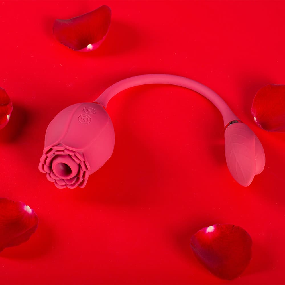 mermaid-rose-sucking-vibrator Mermaid Rose Set — Suction Rose + Love Egg Duo - Image 1