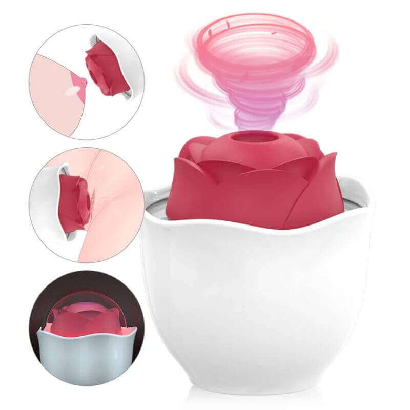 rose-suck-toy Turbo Suck Rose — Quick Charge, Extended Play - Image 1