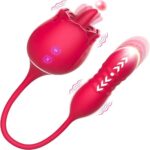 ThrustTongue Rose — Licker + Thrusting G-Spot Dildo