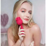 TongueG Rose — Licker + G-Spot Silicone Dildo - Image 3