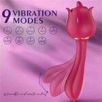 TongueG Rose — Licker + G-Spot Silicone Dildo - Image 4