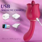 TongueG Rose — Licker + G-Spot Silicone Dildo - Image 7