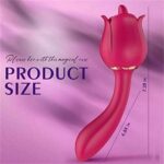 TongueG Rose — Licker + G-Spot Silicone Dildo - Image 8