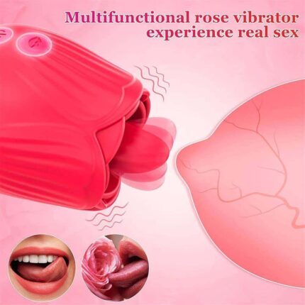 LickVibe Rose — Tongue Licker + Clitoral Vibrator Combo