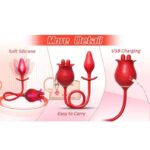 His Rose Duo — Tongue Licking + Vibrating Butt Plug for Men - Image 9