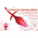 His Rose Duo — Tongue Licking + Vibrating Butt Plug for Men - Image 10