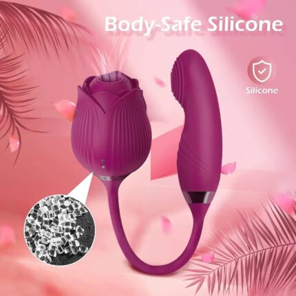 RosePro Combo — Suction Rose with Detachable Dildo