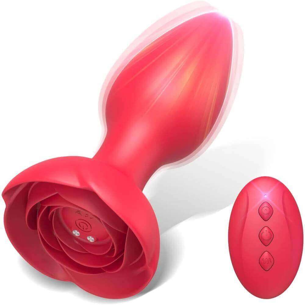 rose-vibrator-anal-vibrating-butt-plug RemoteTingle Rose — App-Controlled Vibrating Butt Plug - Image 1