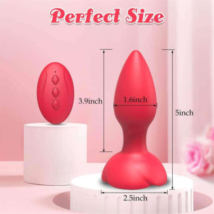 RemoteTingle Rose — App-Controlled Vibrating Butt Plug