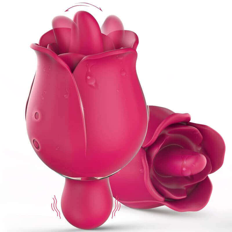 rose-vibrator TongueWave Rose — Rippling Licking Sensations - Image 1