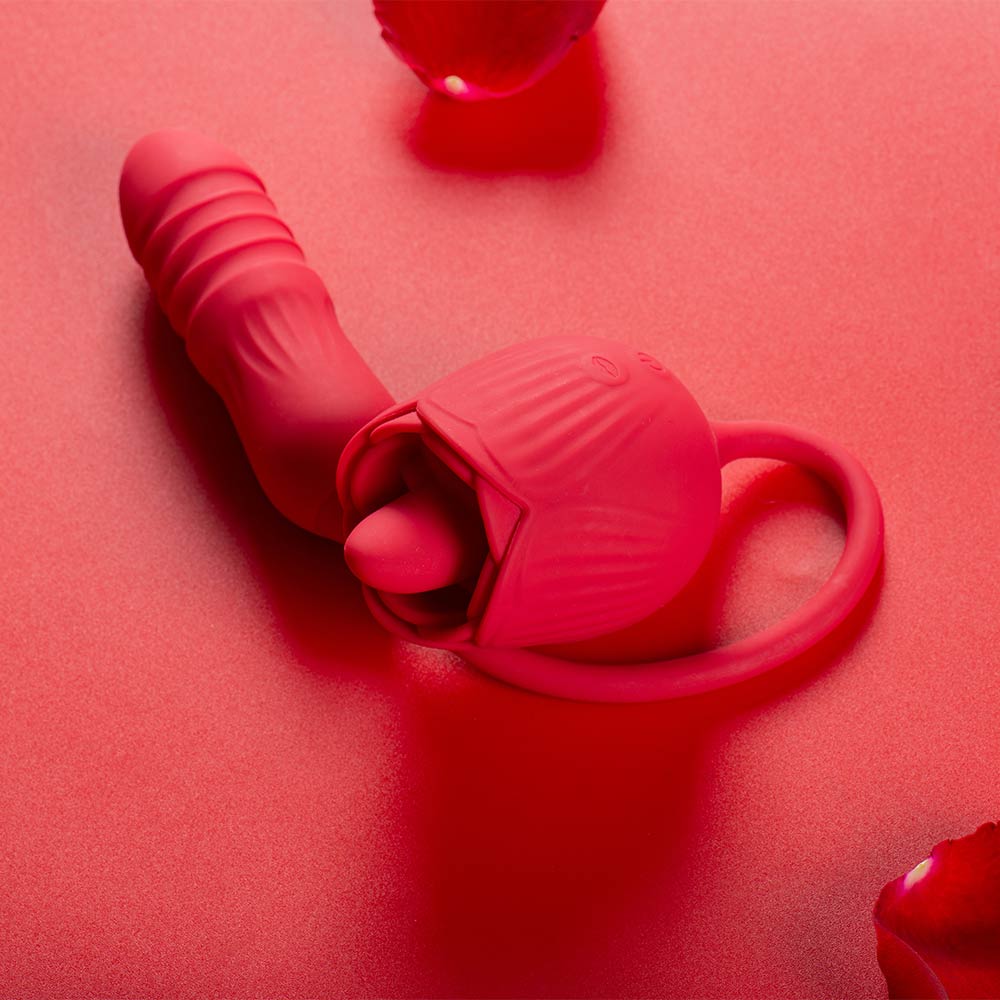 the-rose-toy-clit-licker-thrusting-butt-plug TonguePlug Rose — Licker + Vibrating Butt Plug Combo - Image 1