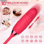 Telescopic Thrust Rose — 2-in-1 G-Spot Extending Stem - Image 11