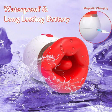 3-in-1 TriRose — Tongue Licking, Suction & G-Spot Vibe