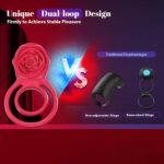 DuoPulse Rose Ring — Couple's Vibrating Cock Ring - Image 19