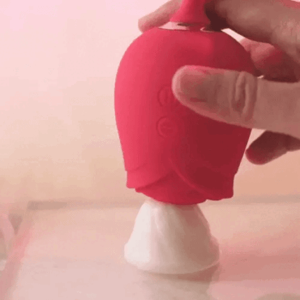 DuoPulse Rose — Suction Rose + G-Spot Dildo Combo