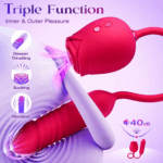 DuoPulse Rose — Suction Rose + G-Spot Dildo Combo - Image 4