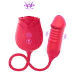 DuoPulse Rose — Suction Rose + G-Spot Dildo Combo