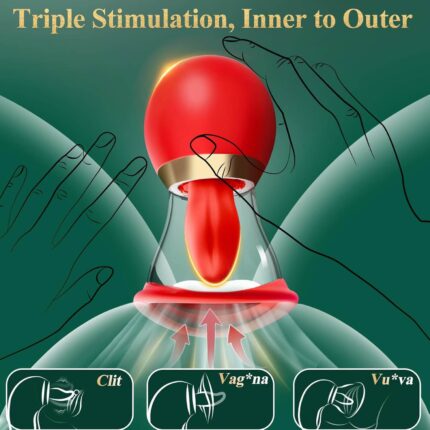 5-in-1 Fusion Rose — Suction, Vibration & Multi-Mode Pleasure