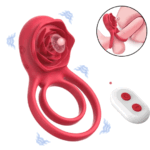 DuoPulse Rose Ring — Couple's Vibrating Cock Ring