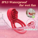 DuoPulse Rose Ring — Couple's Vibrating Cock Ring - Image 7