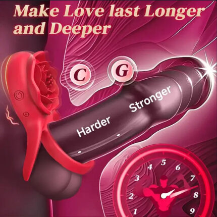 DuoPulse Rose Ring — Couple's Vibrating Cock Ring