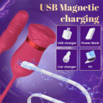 BigMouth Thrust Rose — Tongue Licking + Telescopic Dildo - Image 18