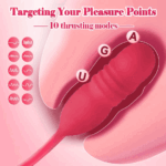 BigMouth Thrust Rose — Tongue Licking + Telescopic Dildo - Image 5