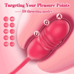 BigMouth Thrust Rose — Tongue Licking + Telescopic Dildo - Image 8