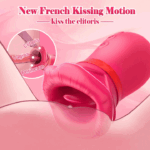 BigMouth Thrust Rose — Tongue Licking + Telescopic Dildo - Image 9