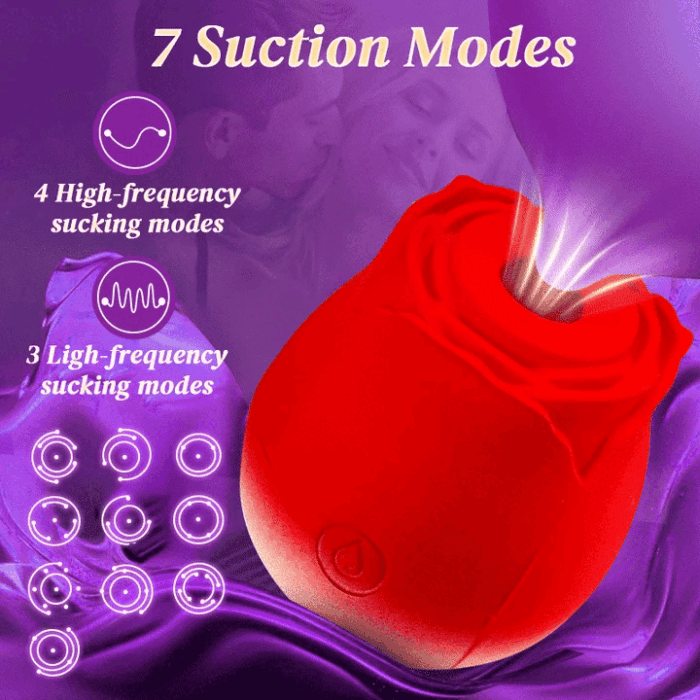 LumiGlow Suction Rose — LED-Lit Sensory Delight