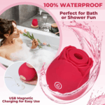 Velvet Bloom Suction Rose — 9-Mode Clitoral Air Pulse - Image 18