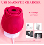 Velvet Bloom Suction Rose — 9-Mode Clitoral Air Pulse - Image 4