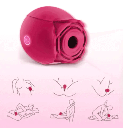 Velvet Bloom Suction Rose — 9-Mode Clitoral Air Pulse